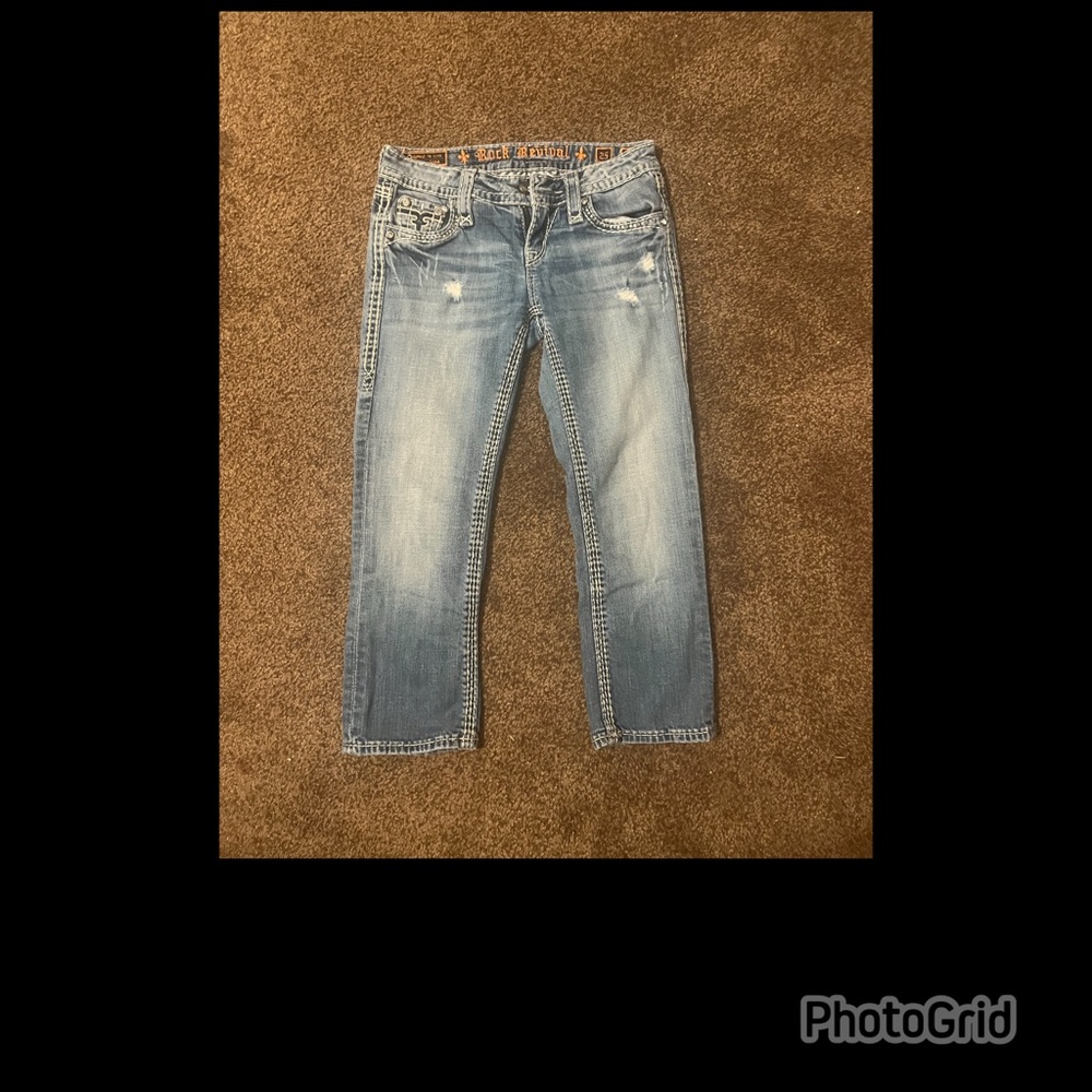 Rock Revival Blue Straight-Leg Jeans
